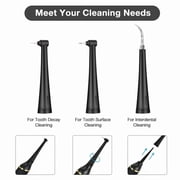 Plaque Remover for Teeth, Electric Dental Calculus Remover with 3 Modes 3 Heads LED Light, Teeth Cleaning Tools Kit, Safe for Both Adult Kids (Black)