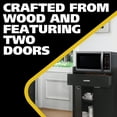 thumbnail image 4 of Kings Brand Furniture Black Microwave Cart – Storage Cabinet with Drawer, Shelves & Doors – Rolling Utility Stand, 4 of 8