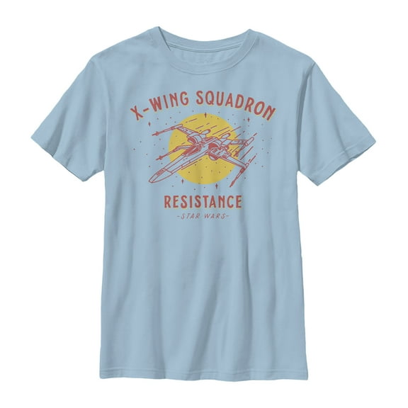 Boy's Star Wars: The Rise of Skywalker X-Wing Squadron Graphic Tee Light Blue Small