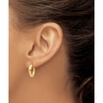 thumbnail image 3 of 10K Yellow Gold Polished 3.5Mm Hoop Earrings (Width 3.5) (Length 14) - Jbsp, 3 of 5