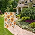 thumbnail image 2 of Yayeee Garden Flag 12" x 18" Double Sided Outdoor Yard Lawn Holiday Decorations, Watercolor Sunflowers and Leaves, 2 of 6