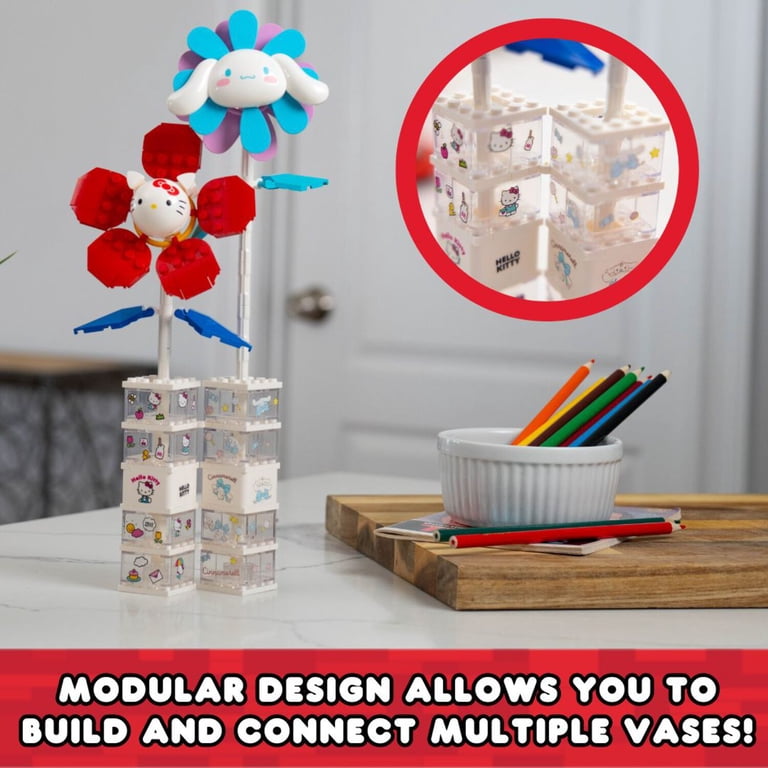 Brickcraft Hello Kitty Flower & Vase Building Set, 115 Pieces photo 6
