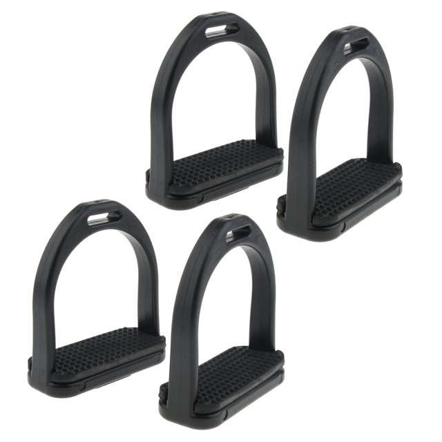 2 Pares de Estribos de Seguridad Flexibles para , Estribos Ecuestres para Adultos Y , Color Negro DYNWAVEMX Estribos occidentales para silla de montar