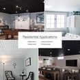 thumbnail image 4 of Genesis 2ft x 2ft White Icon Coffer Ceiling Tiles - Easy Drop-in Installation - Waterproof, Washable and Fire-Rated - High-Grade PVC to Prevent Breakage - Package of 12 Tiles, 4 of 8