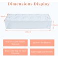 thumbnail image 2 of Flower Vase Acrylic Rectangular Floral Centerpiece for Dining Table - 12 Inches Long Rectangle Vase - Clear Vases (Flowers not Included), 2 of 5