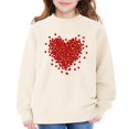 thumbnail image 4 of Ruyang Girls Long Sleeve Crew Neck Pullover Sweater Valentines Shirt Long Sleeve Love Heart Tops Graphic Clothes Festival Jacket, 4 of 5