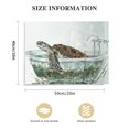 thumbnail image 3 of Orinice Turtle Seaweed Bathtub Fine Art Aesthetic Poster & Print Wall Painting for Home Office Decor, Canvas Living Room Bedroom Wall Art Decor 20x16in, 3 of 6