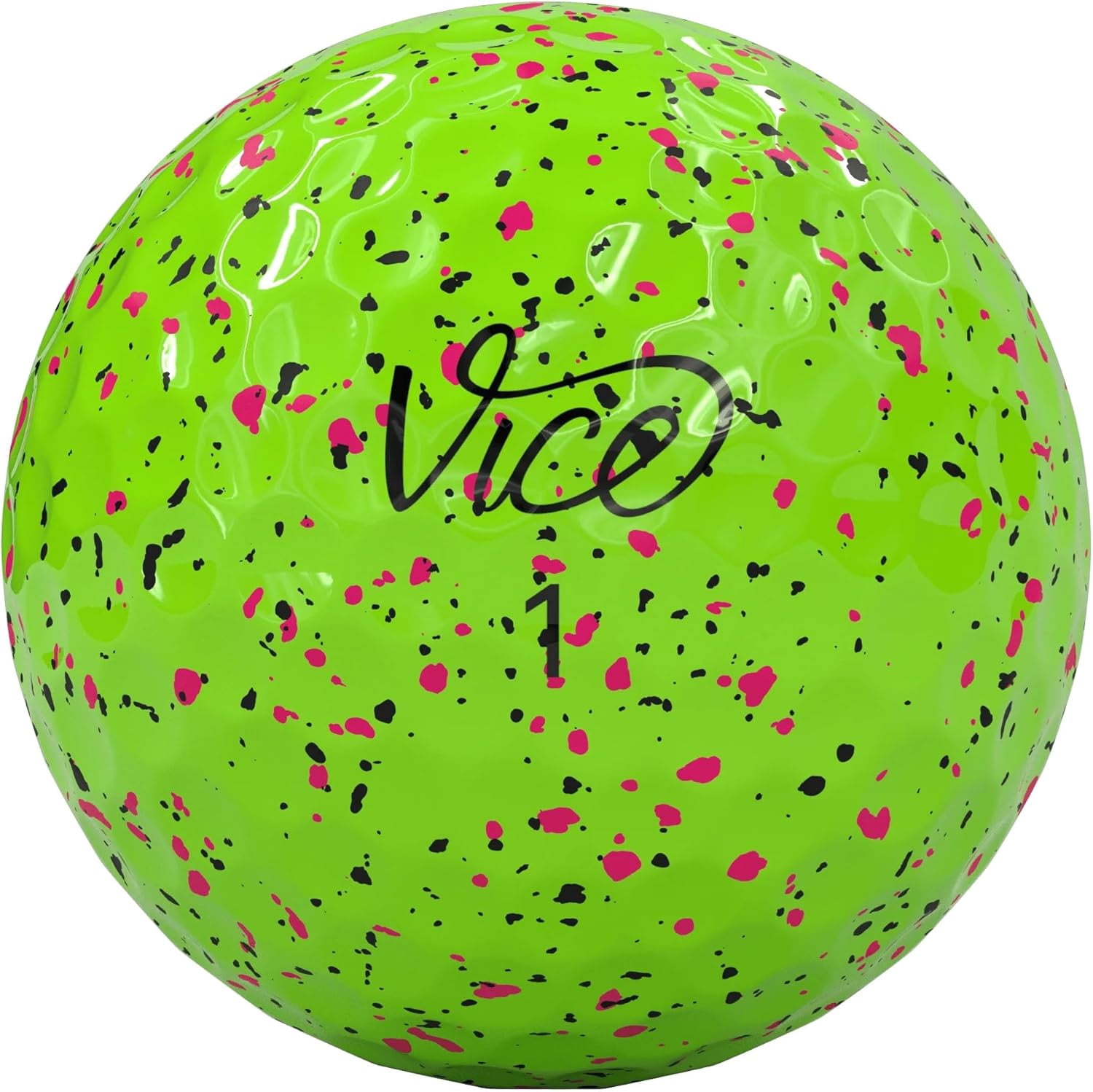 (4 pack) Vice Pro Air Golf Balls, Lime/Pink Drip, 12pk