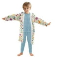 thumbnail image 7 of FORMRS Niños Bathrobe Unisex Hooded Robe Soft Plush Pajamas Sleepwear, Size 7-9T, Purple Cartoon Animals, 7 of 7