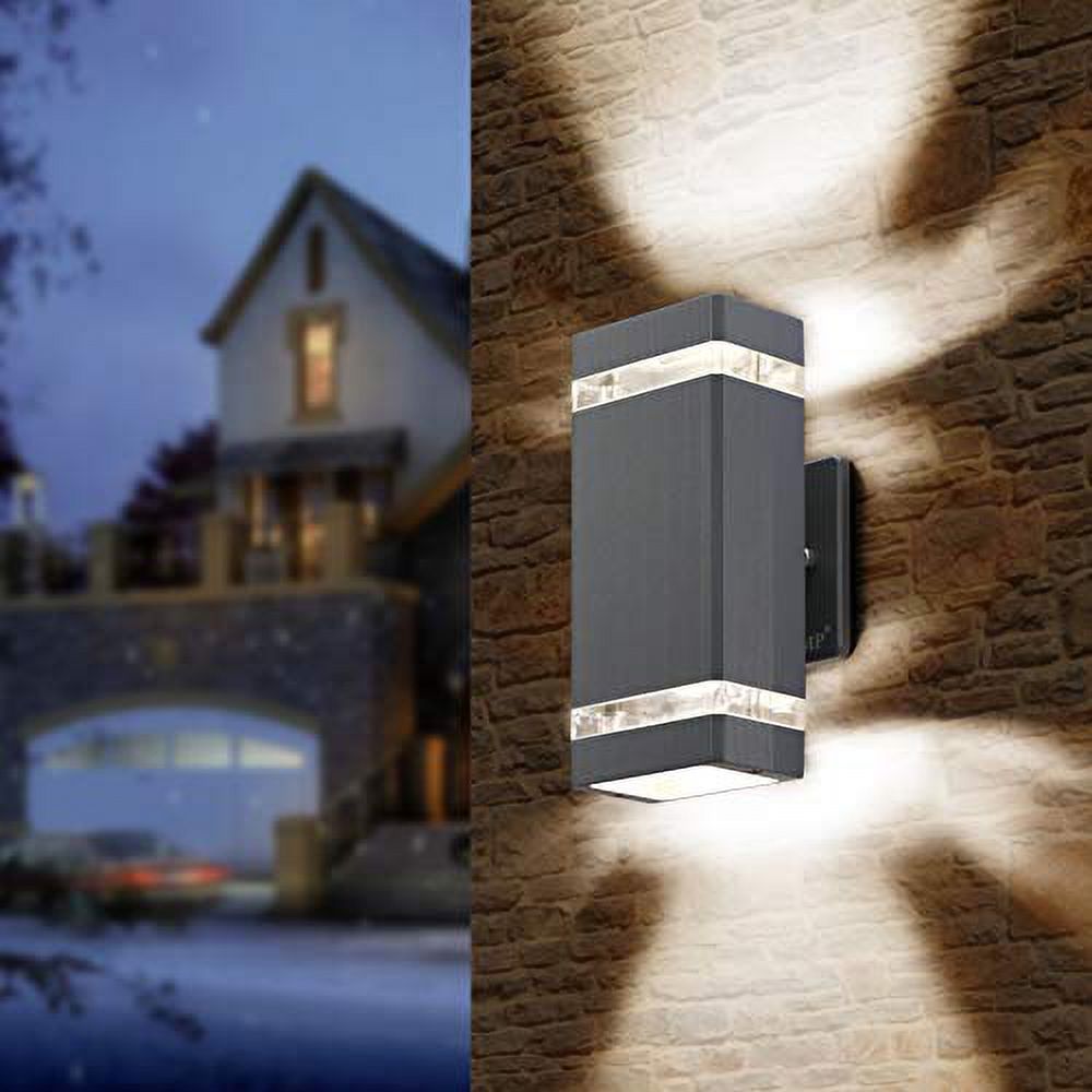 LMP Pack LED Square Up and Down Lights Outdoor Wall Light?Body in Aluminum  Waterproof Outdoor Wall Lamps?3000k 5W with Certificate ETL