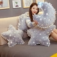 thumbnail image 5 of Visland Funny Sky Luminous Cloud Moon Star Pillow Soft Plush Sofa Cushion Kawaii Stuffed Toys for Kids Girls Gift, 5 of 8