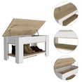 thumbnail image 4 of TUHOME Austin Storage Table Engineered Wood Entryway Benches in  Multi-color, 4 of 10