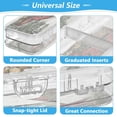 thumbnail image 4 of Plastic Pencil Box Large Capacity Pencil Boxes Clear Boxes with Snap-Tight Lid Stylish Office Supplies Storage Organizer Box Old Red Barn, 4 of 7