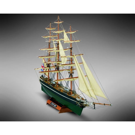 Mamoli MM08 - Cutty Sark - Pre-Carved Wooden Hull Ship Model Kit - Scale 1/250 Length 342mm (13")