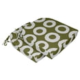 thumbnail image 2 of Vargottam Non Slip DiningChairCushionU-ShapedPrinted Indoor/OutdoorChairPadsHome Decor Reversible & Machine Washable DiningChairPad With String Ties - Set Of 2-Olive Green, 2 of 8