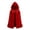 Wine Costumes, variant on Jsaierl Women's Velvet Hooded Cloak with Ruffle Hem and Bow Tie Front Halloween Cosplay Cape Costume
