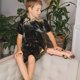 thumbnail image 4 of Balery Realistic Style Cute Cat Conjunto de Pijama Infantil de Manga Corta con Estampado – Ropa de Dormir de Algodón Suave-4X-Large, 4 of 6