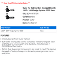 thumbnail image 2 of Outer Tie Rod End Set - Compatible with 2007 - 2009 Dodge Sprinter 2500 Base 2008, 2 of 2