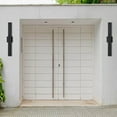 thumbnail image 3 of C Cattleya 2-Light Outdoor Wall Light Integrated LED Wall Sconce with Matte Black Finish, 3 of 6