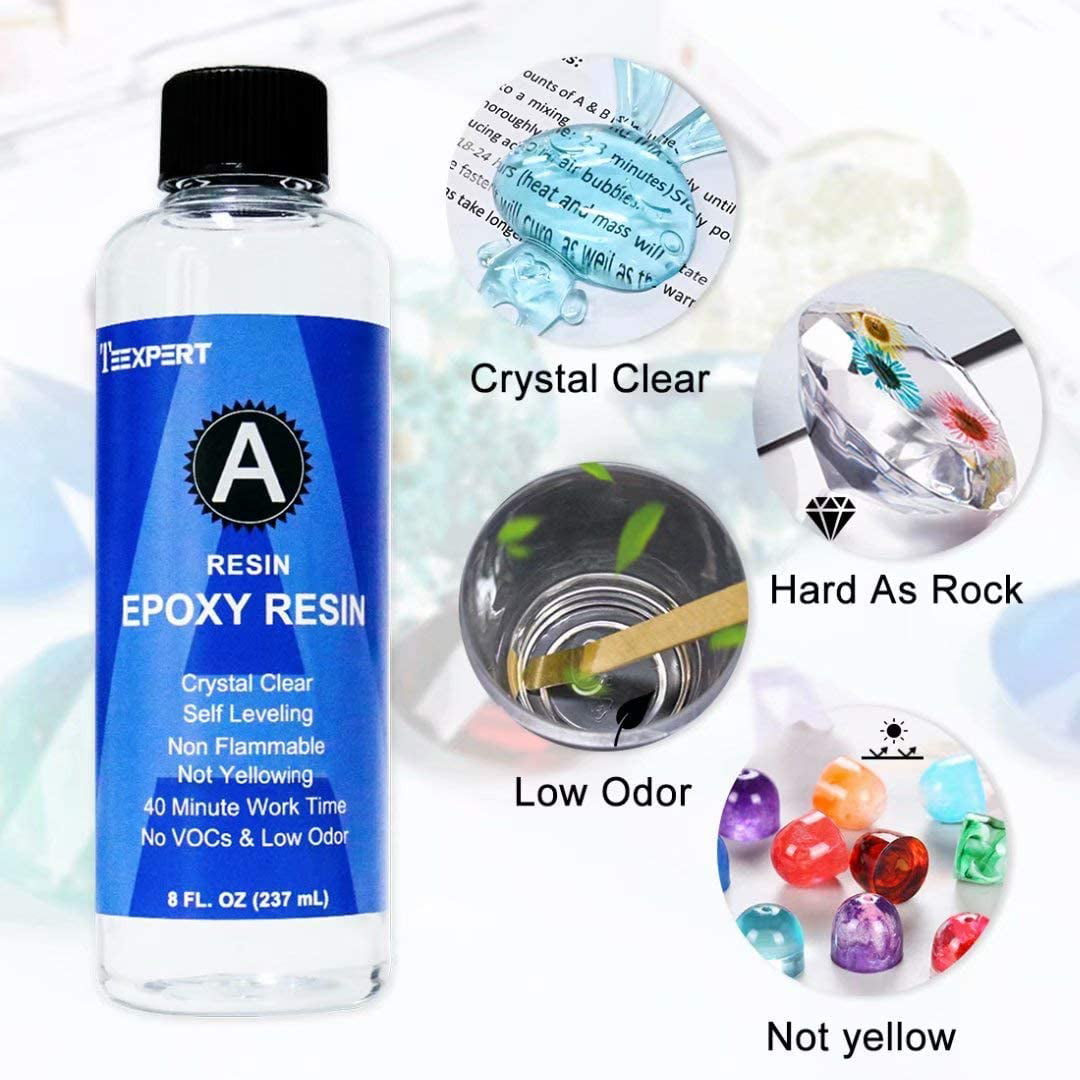 Epoxy Resin Crystal Clear Super Clear® PRO UV Resin Kit 1 Gallon Epoxy  Mixer Kit, Perfect for Resin Molds, Mica Powder, Art Resin, Pigment Powder,  Casting Resin, Alcohol Ink, Fine Glitter: 