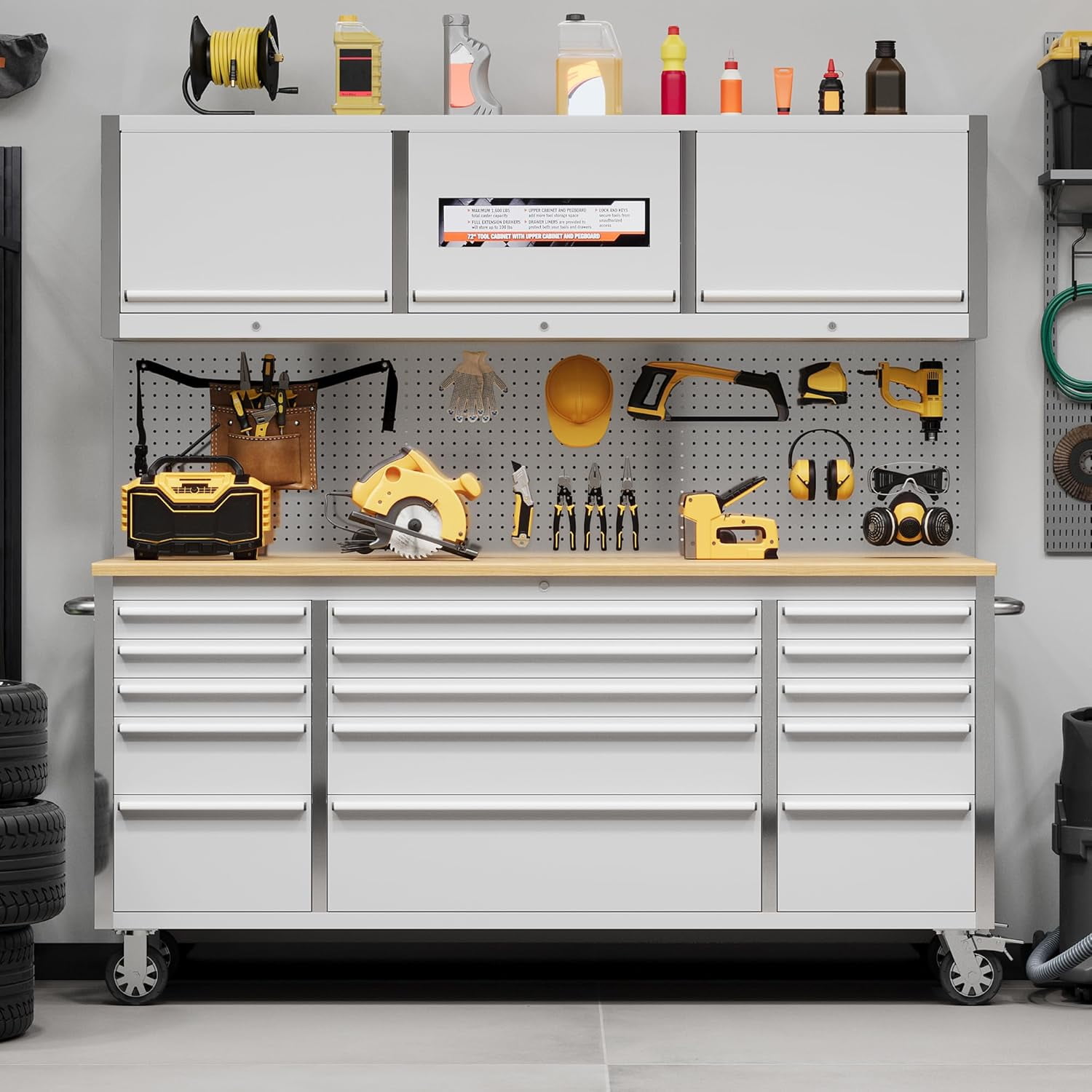 Klair Living Astro Series Garage Cabinet Set A (7-Piece) in