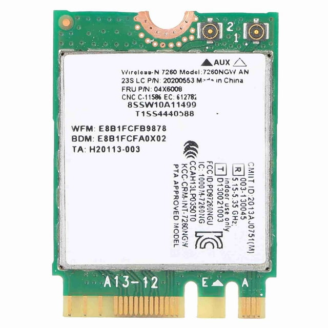 Wireless Card, 2.4GHz Frequency Band NGFF Interfance Mini PCIE Card Metal Block Sheet for ThinkPad X230S
