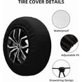 thumbnail image 4 of Bald Eagle American Flag Spare Tire Cover Patriotic USA Independence Day Wheel Protectors Weatherproof Universal Wheel Cover Fit for Rv SUV Travel Trailer Camper Truck July 4th Gifts, 4 of 10