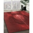 thumbnail image 3 of Ahgly Company Tapis Rond Lavable en Machine Intérieur Transitionnel Rouge Canneberge, 8 Pieds Rond, 3 of 7