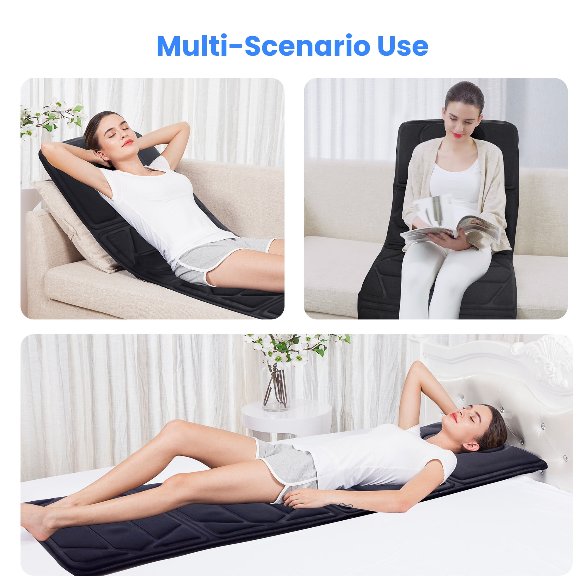 Full Body Massage Mat with Heat Snailax Electric Massage Pad Back Massager for Pain Relief Gifts Shop 2024 Deals Walmart