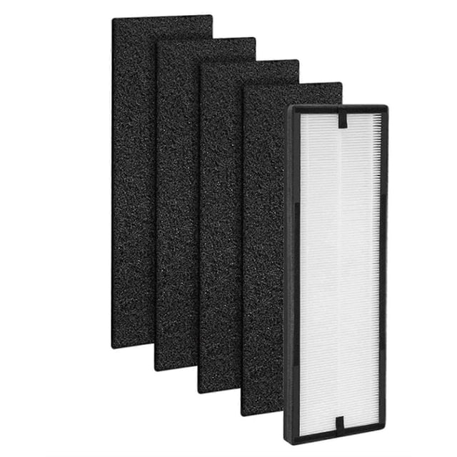 1 NEA-F1 True HEPA Replace Filters + 4 NEA-C1 Activated Carbon Filters,for Eureka NEA120 & Smart Wi