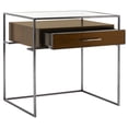 thumbnail image 6 of Safavieh Couture Caelan Contemporary Mdf and Veneer End Table, Dark Brown, 6 of 9