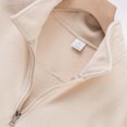 thumbnail image 4 of Wrtxtat Men's Quarter Zip Sweatshirt Mock Neck Thermal Double Fleece Lined Pullover Autumn Midweight Slim Fit Tops Khaki XXXL, 4 of 6