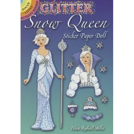- Glitter Snow Queen Sticker Paper Doll