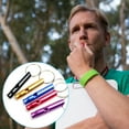 thumbnail image 1 of 3 Pcs Sifflets d'Urgence Multifonctions Super Forts avec Porte-Clés Traitement Anodique Signalisation Sifflets de Survie Portables pour Randonnée, 1 of 7
