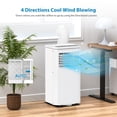 thumbnail image 5 of 10,000 BTUs Portable Air Conditioner, Air Conditioners Cool Up to 550 Sq.Ft, 3 in-1 Dehumidifier, Fan, Cool, Portable AC with Remote Control/LED Display/Installation Kits/Sleep Mode, 5 of 8