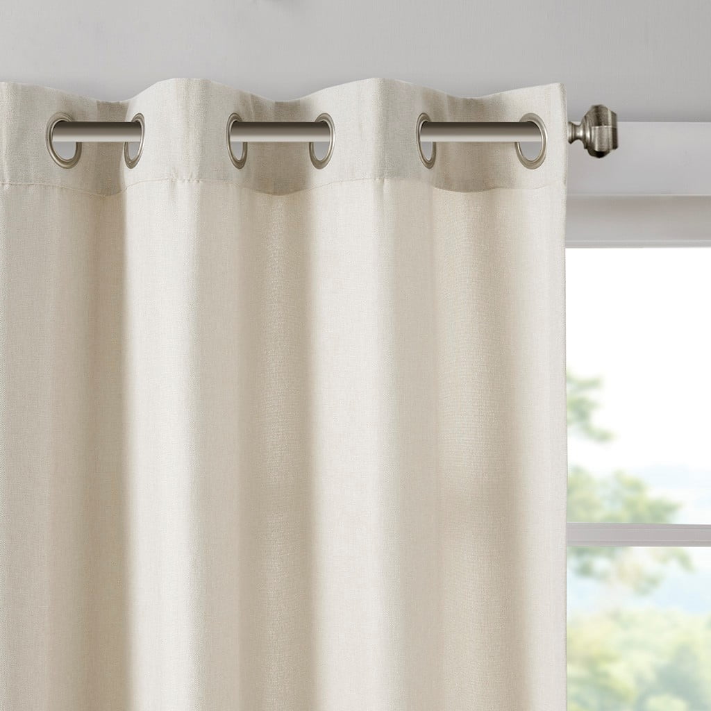 MAYEERTY 1 Pc Solid Piece Dyed Curtain Panel - Grommet Top