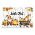 thumbnail image 2 of LEFXSMR Fall Bathroom Rugs Non-Slip Bath Mat Pumpkin Maple Leaves Design Area Rug for Front Door Porch Entryway Thanksgiving Decorations, White, 2 of 8