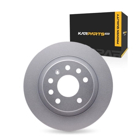 KarParts360 For Chevy Vectra 2003 04 05 06 07 2008 Brake Rotor Rear | Cast Iron | Solid | Plain Rotor | 5 Lug Holes | 4.33 Inches Bolt Circle