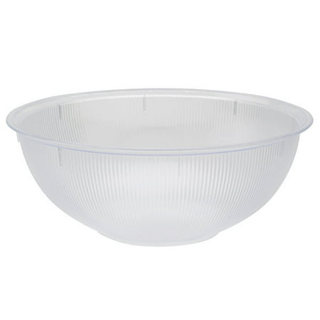 

10 Platter Pleasers Ribbed High Profile Plastic Bowl Clear 80 Oz 24/PK