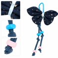 thumbnail image 2 of Unique Bargains 1 Pc Handbag Charms Keychain Denim Bow Bag Accessories Dark Blue, 2 of 6
