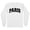 White, variant on Paris College Style Long Sleeve Shirt Unisex Large White