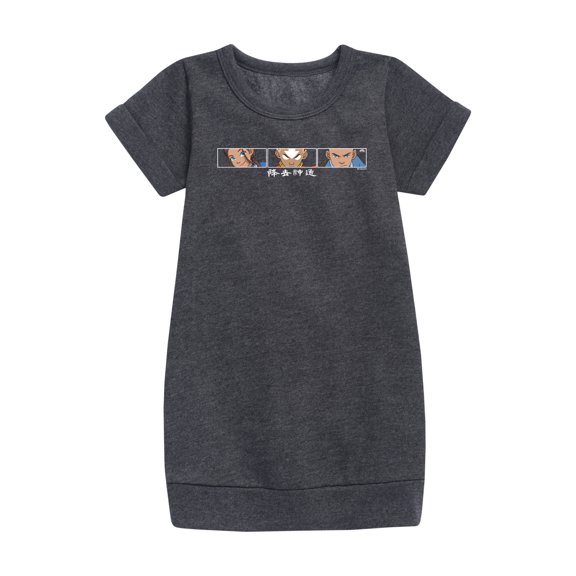 Avatar: The Last Airbender - Battle Face - Youth Girls Fleece Dress