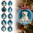 thumbnail image 5 of 1PCS Animal Christmas Ornament 2025 Cute Animal Tree Ornament 2D Acrylic Christmas Tree Ornaments Xmas Little Animal Hanging Ornaments for Home Xmas Decor, 5 of 5