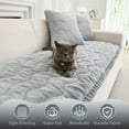 thumbnail image 3 of CJC Sofa Cover Fuzzy Couch Cover for Pets Dog Cat Washable Non-Slip Sofa Slipcover Cushion Protector Pets Friendly Mat (Gray, 28'' x 70''), 3 of 9