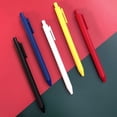 thumbnail image 7 of Red Gel Ink Pens 0.5mm Retractable Ballpoint Pens Smooth Writing Fine Tip Click Pens Comfortable Grip Office Exam Writing Journaling Pens 6 Pack, 7 of 7