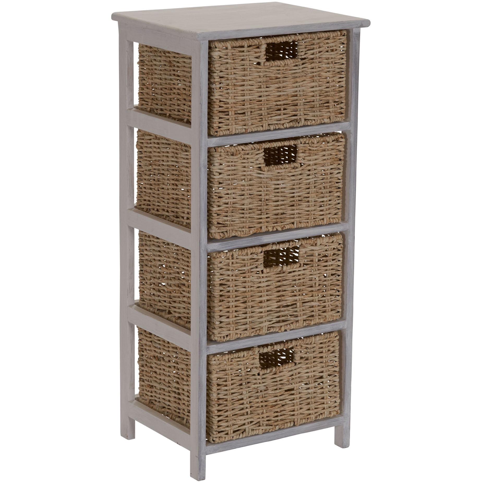 tall storage with baskets