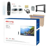 Elecsung 43 inch Frameless Smart Mirror TV 4K Waterproof for Bathroom webOS WiFi Bluetooth ATSC DTV Tuner for Hotel SPA