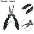 thumbnail image 2 of Fishing Pliers Aluminum Split Ring Hook Remover Line Cutter Lure Pliers Gripper Fishing Scissors Outdoor Fishing Tackles Tool, 2 of 6