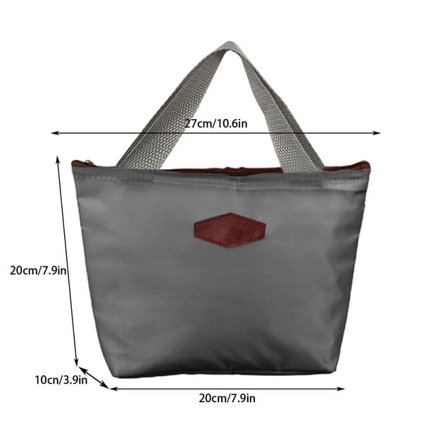 Bolsa de Almuerzo Aislada Bolsa de Picnic de Comida de Playa Del Refrigerador de Comestibles de Compras, 27x20x10cm Bolsas de Refrigerador Portátiles Aisladas Y Plegables Aisladas