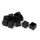 thumbnail image 1 of 25mm x 25mm cuadrado de goma en forma de 12pcs Muebles del pie de la cubierta del cojín del protector Negro, 1 of 2
